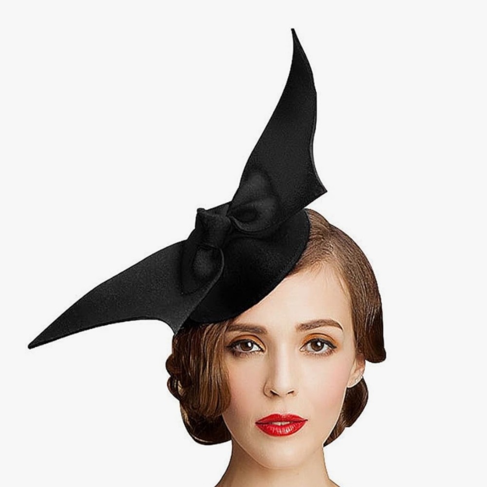 NWT Lawliet Handmade Wool Felt Women Angel Wings Fascinator Hat